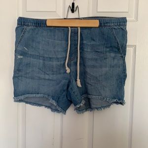 aerie soft denim shorts